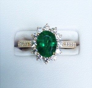 EMERALD & DIAMOND RING - Herteen and Stocker Jewelers | Herteen and ...